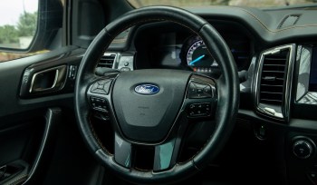 The interior of a Ford truck.