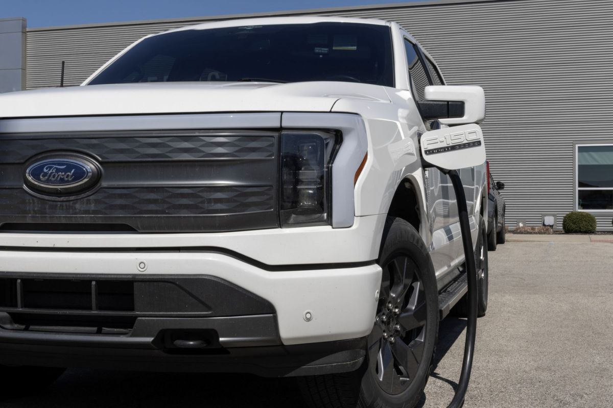 A Ford F-150 Lightning.