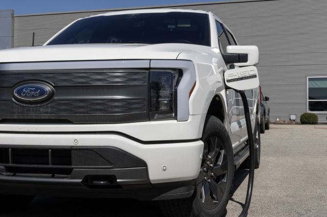 A Ford F-150 Lightning.