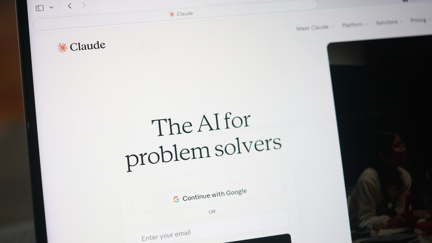 A Claude webpage.