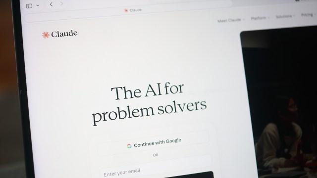 A Claude webpage.