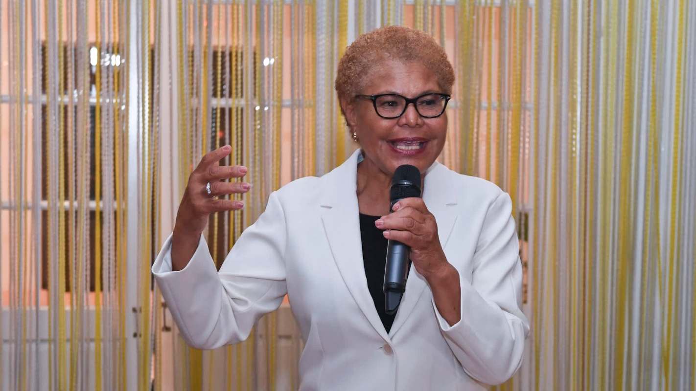 Los Angeles Mayor Karen Bass.