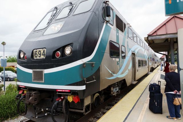 A Metrolink train.