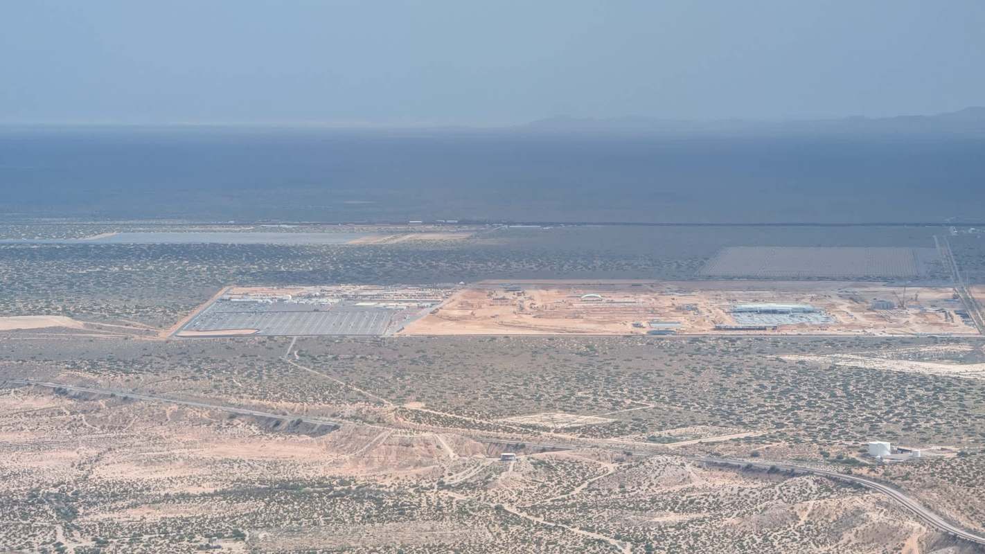 A construction site in New Mexico.