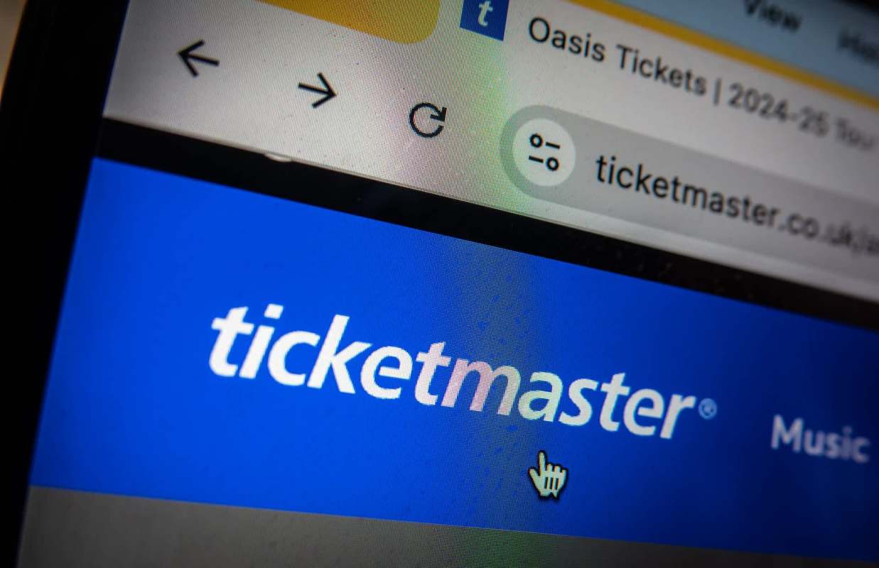 A Ticketmaster logo.