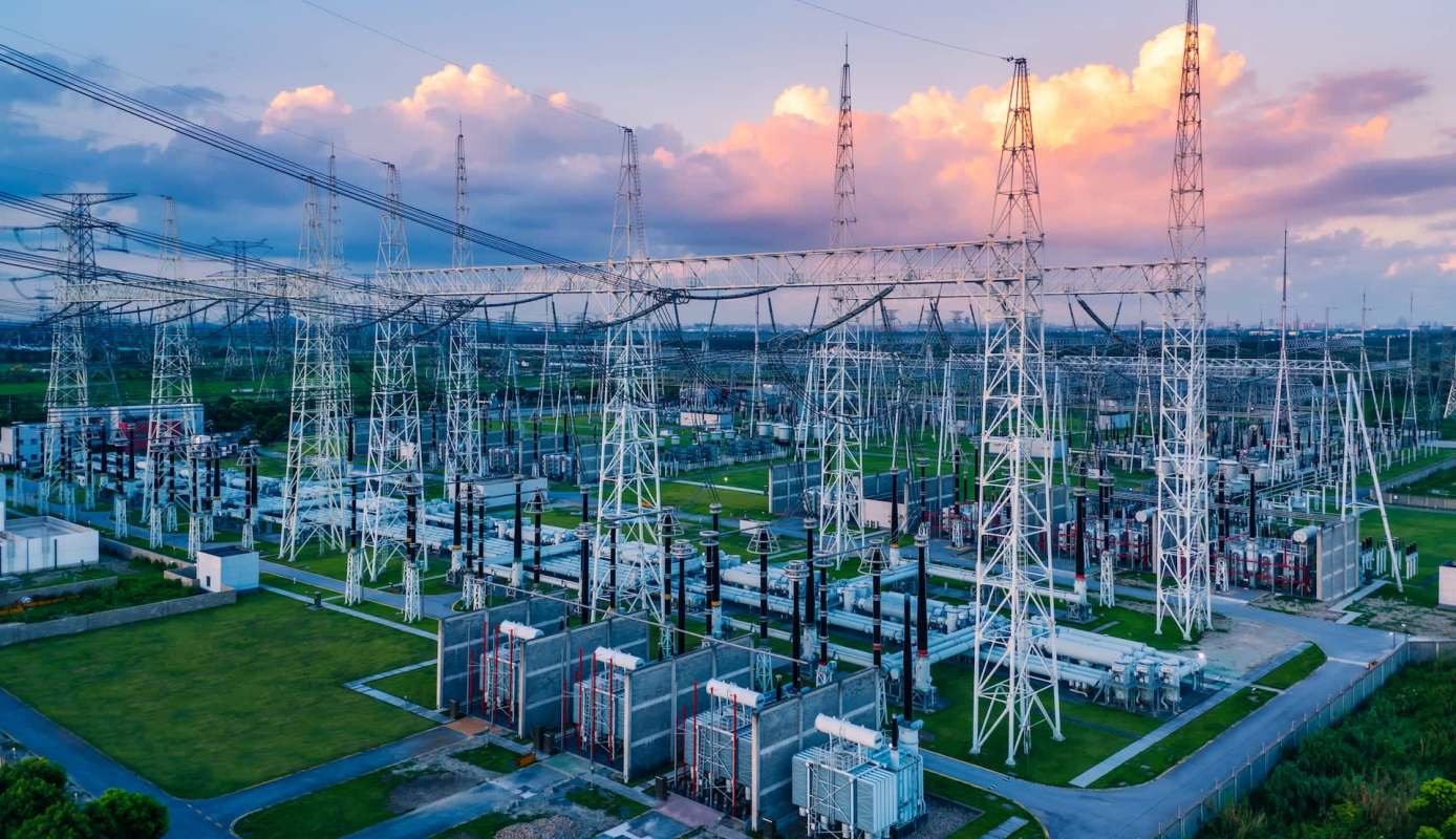 A power substation.