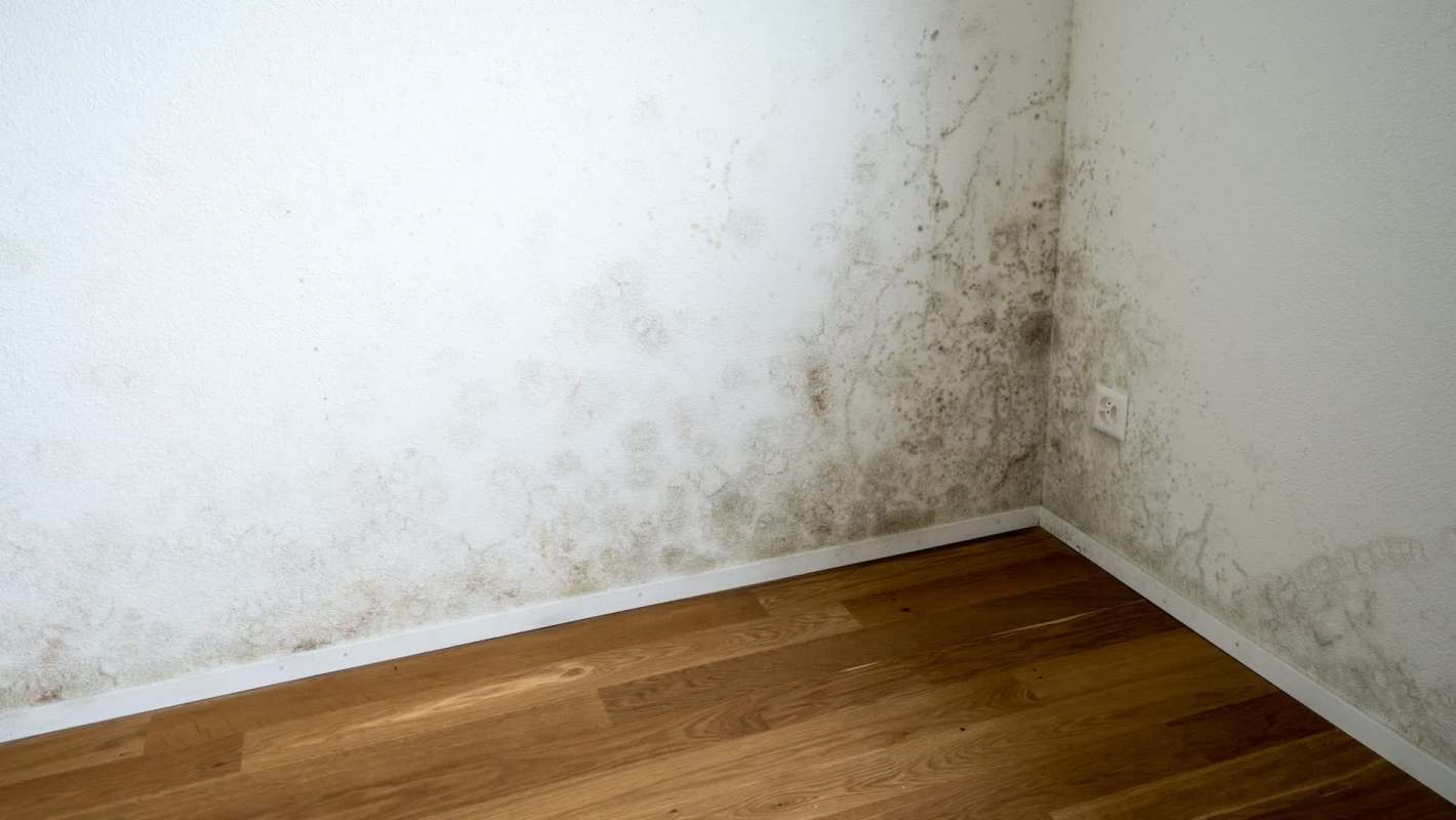 Mold on walls.