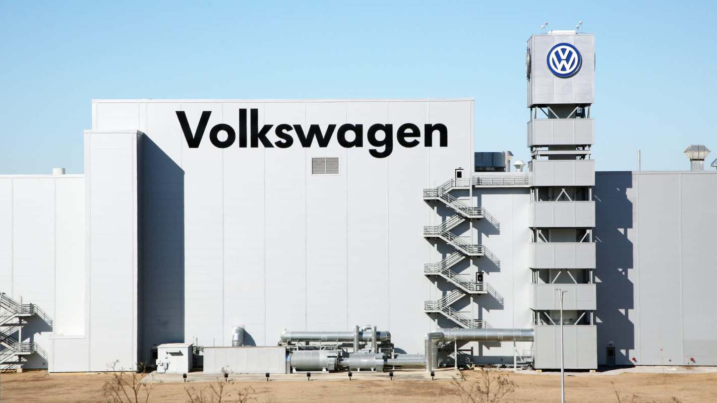 A Volkswagen manufacturing facility.