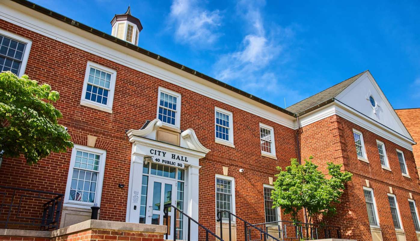 A city hall.