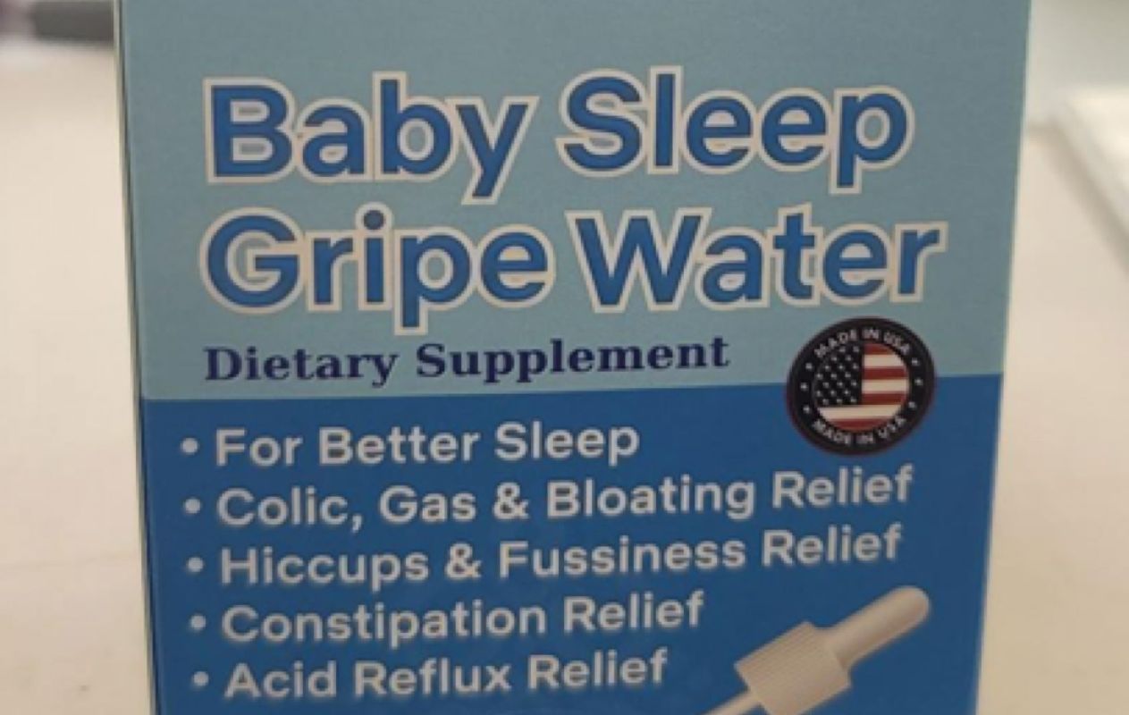 A Baby Sleep Gripe Water box.
