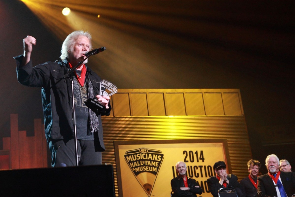 Randy Bachman at the 2014 Musicians Hall of Fame Induction Ceremony.