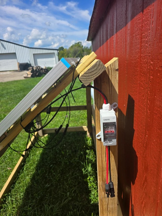 A DIY solar project. 