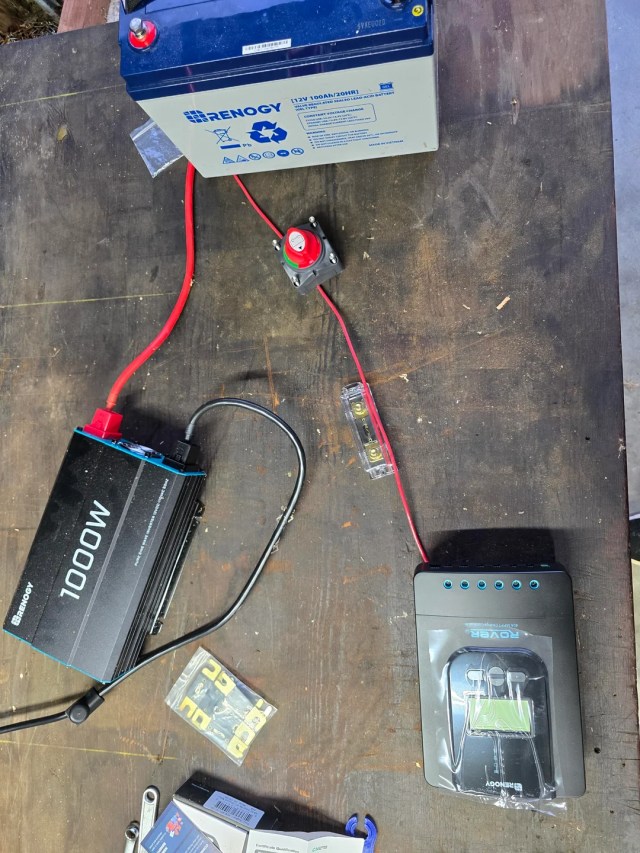 An inverter and controller. 
