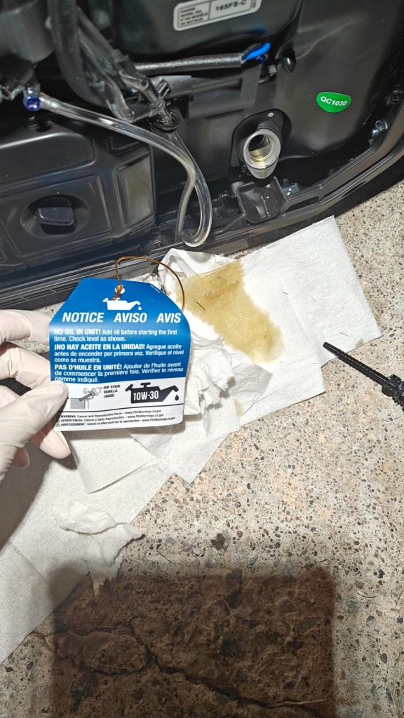 The tag on a generator.