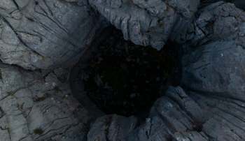 A deep pit.