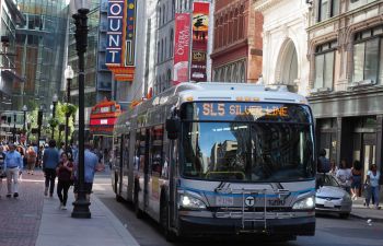 A bus in Boston.