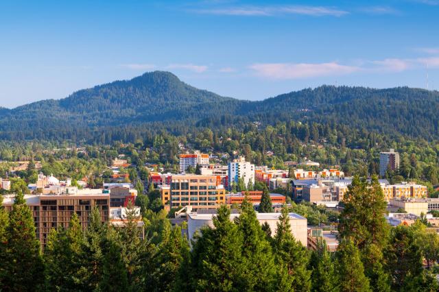 A butte near Eugene, Oregon.