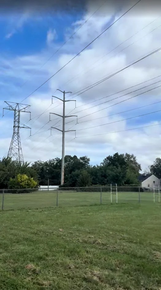 Power lines.