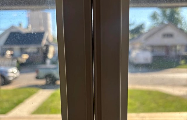 A gap between windows.