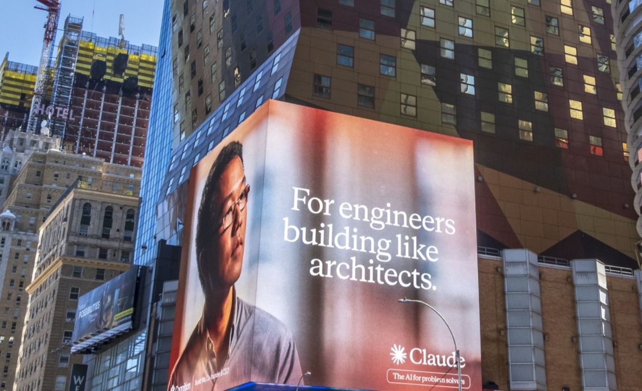 An ad for Anthropic's Claude.
