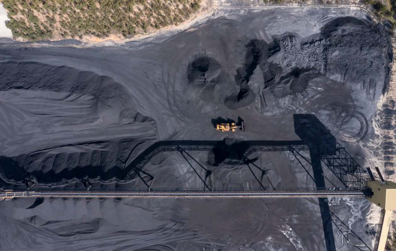 A coal mining facility.