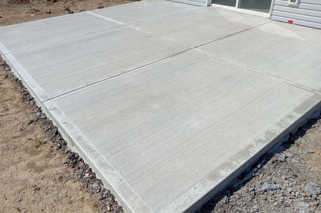Concrete pads.
