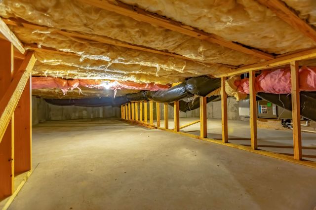 A crawlspace.
