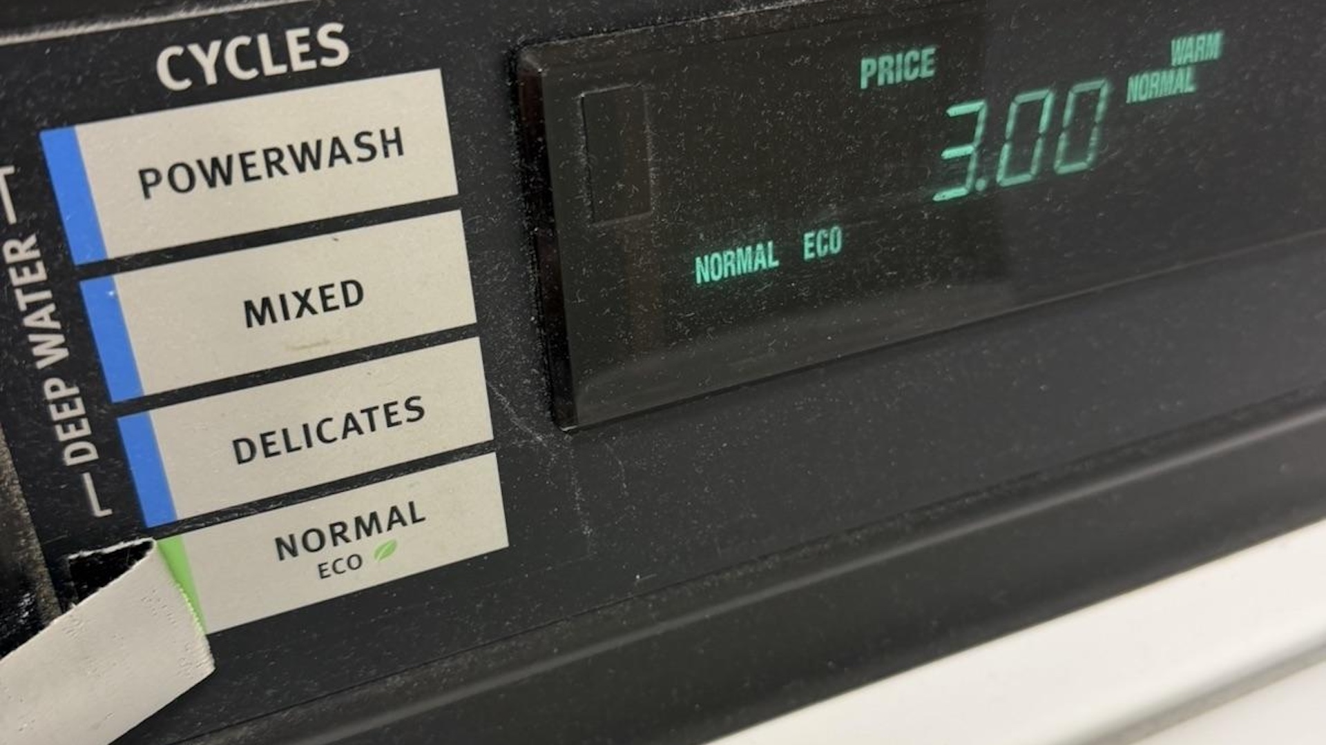 Apartment renter says landlord taped over shared washer's eco mode, turning a $1.25 cycle into $3