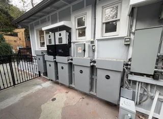 An EG4 battery storage system.