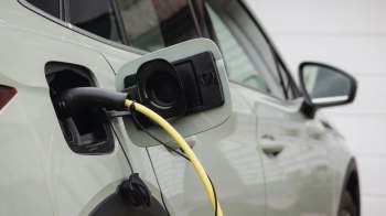 A charging EV.