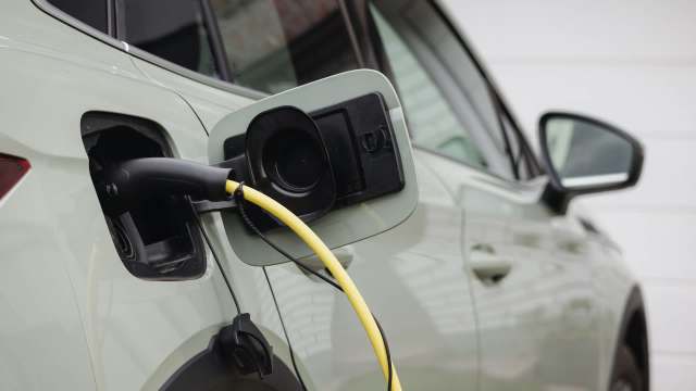 A charging EV.