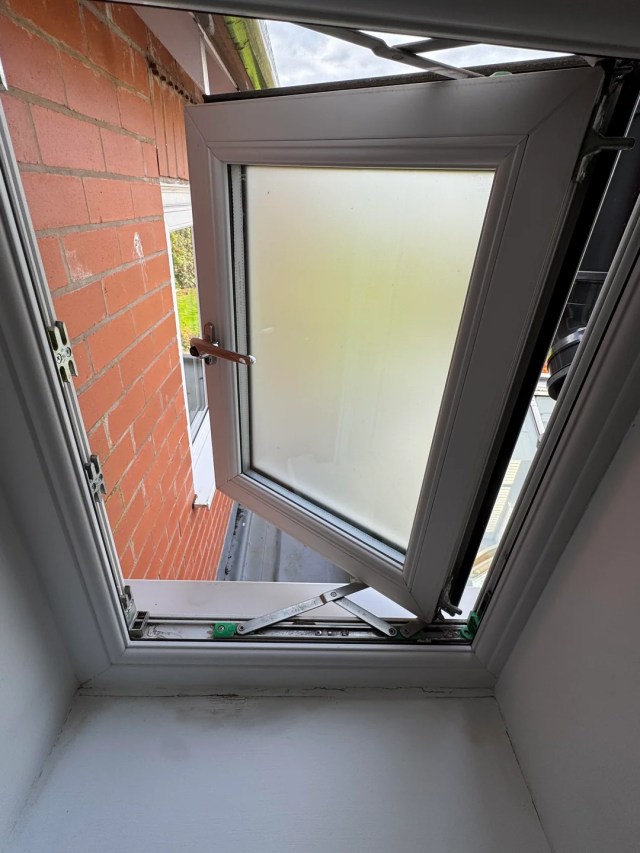 An open window.