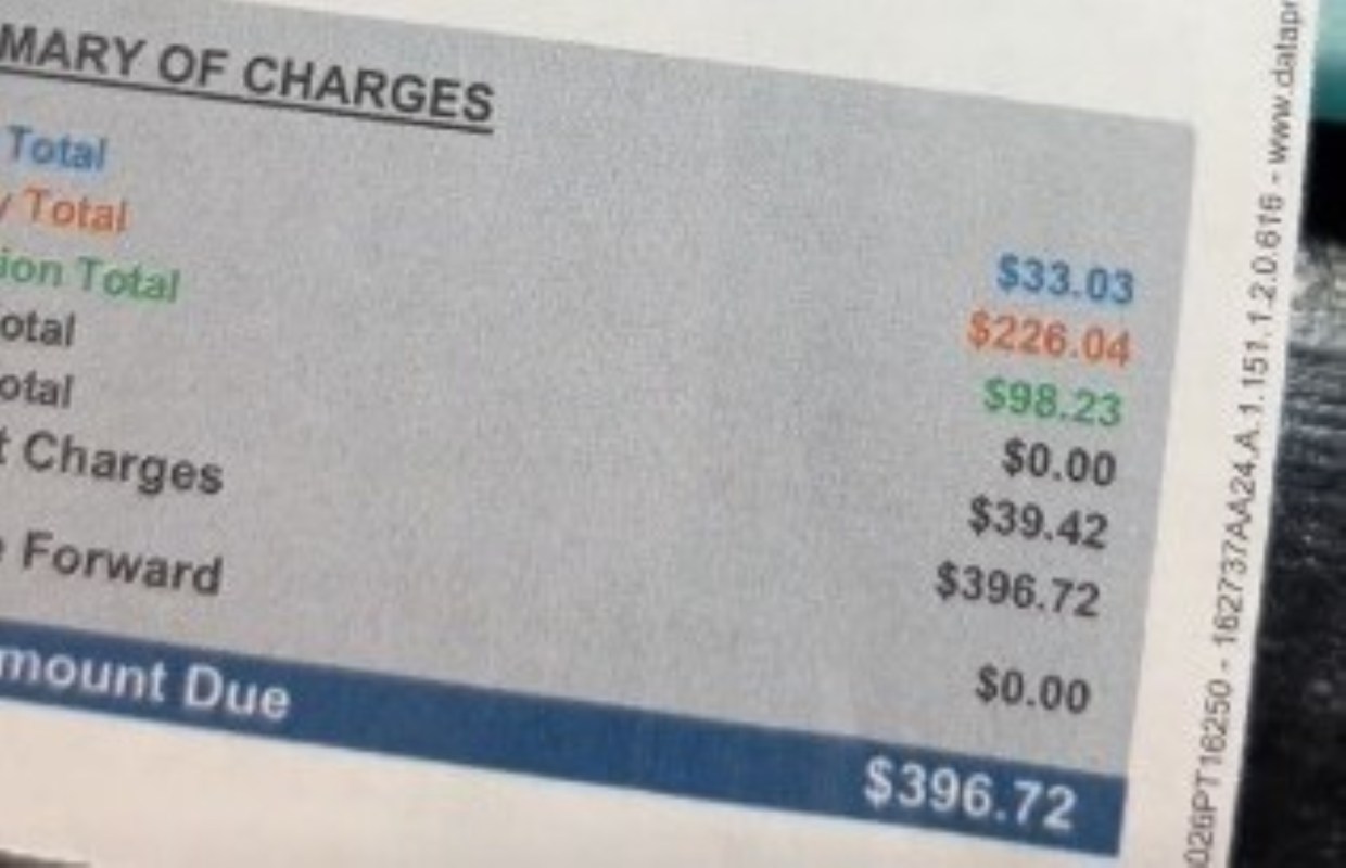 A power bill.