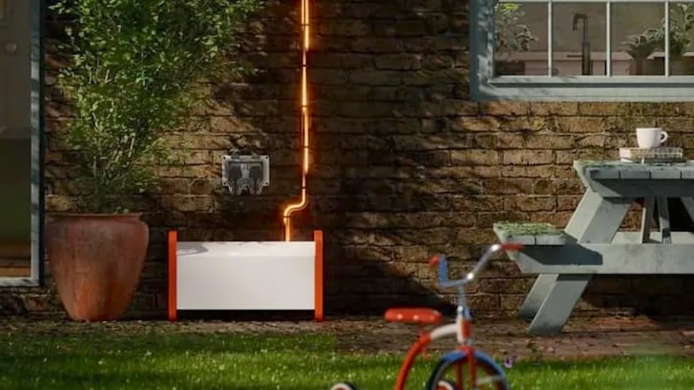 A plug-in solar and battery system.