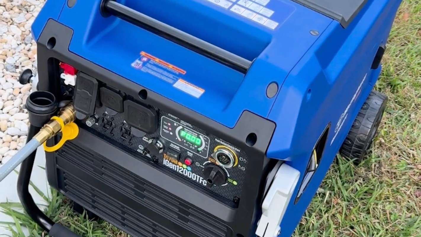 A portable generator.