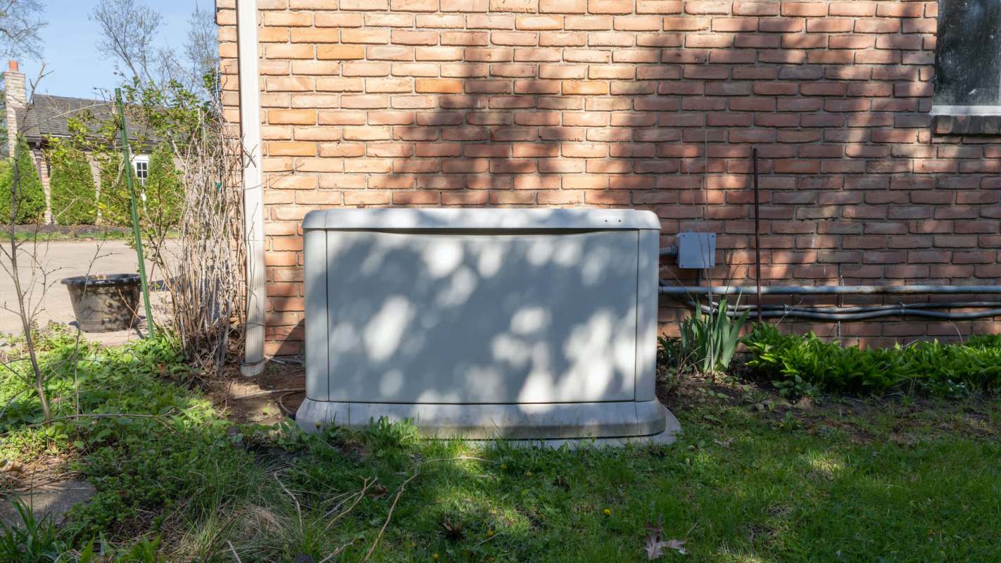 A standby generator.