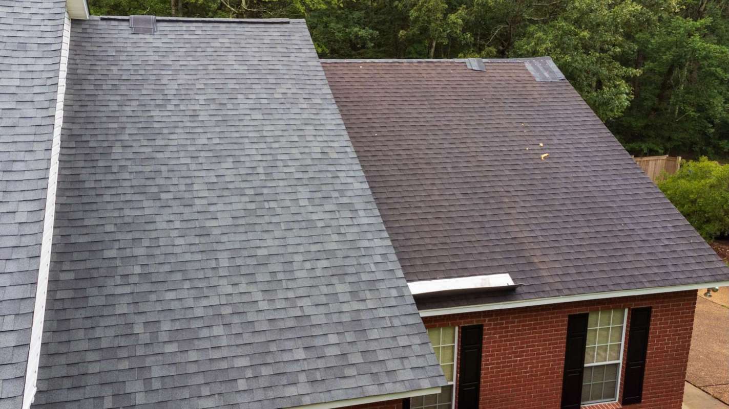 A house's roof.