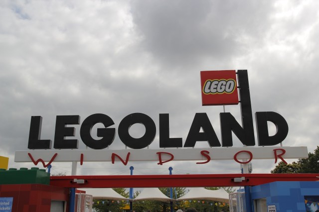 A sign at the entrance of Legoland Windsor.