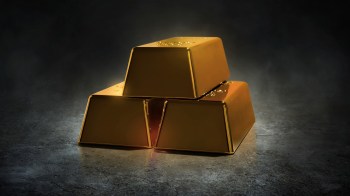 Three gold bars.