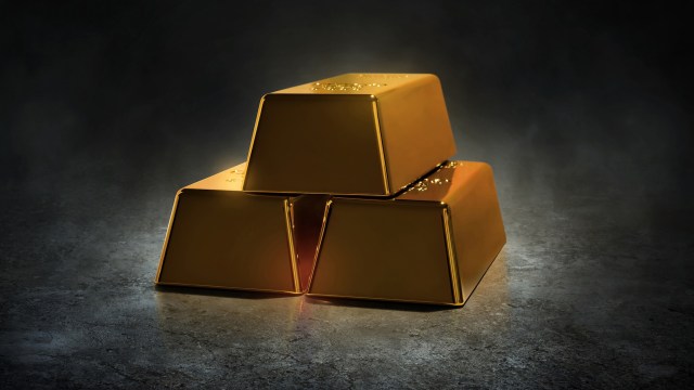 Three gold bars.