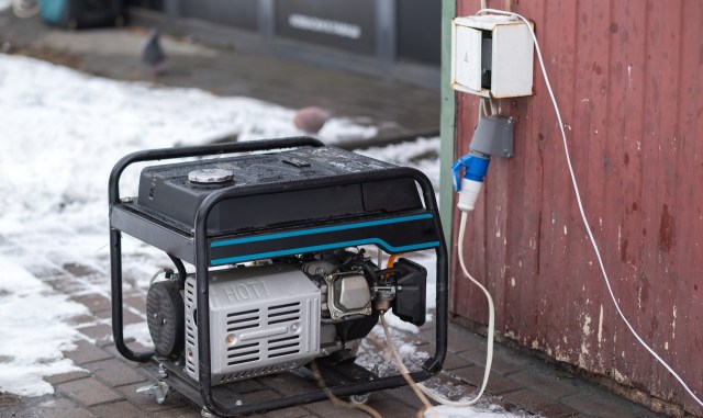 A portable generator.