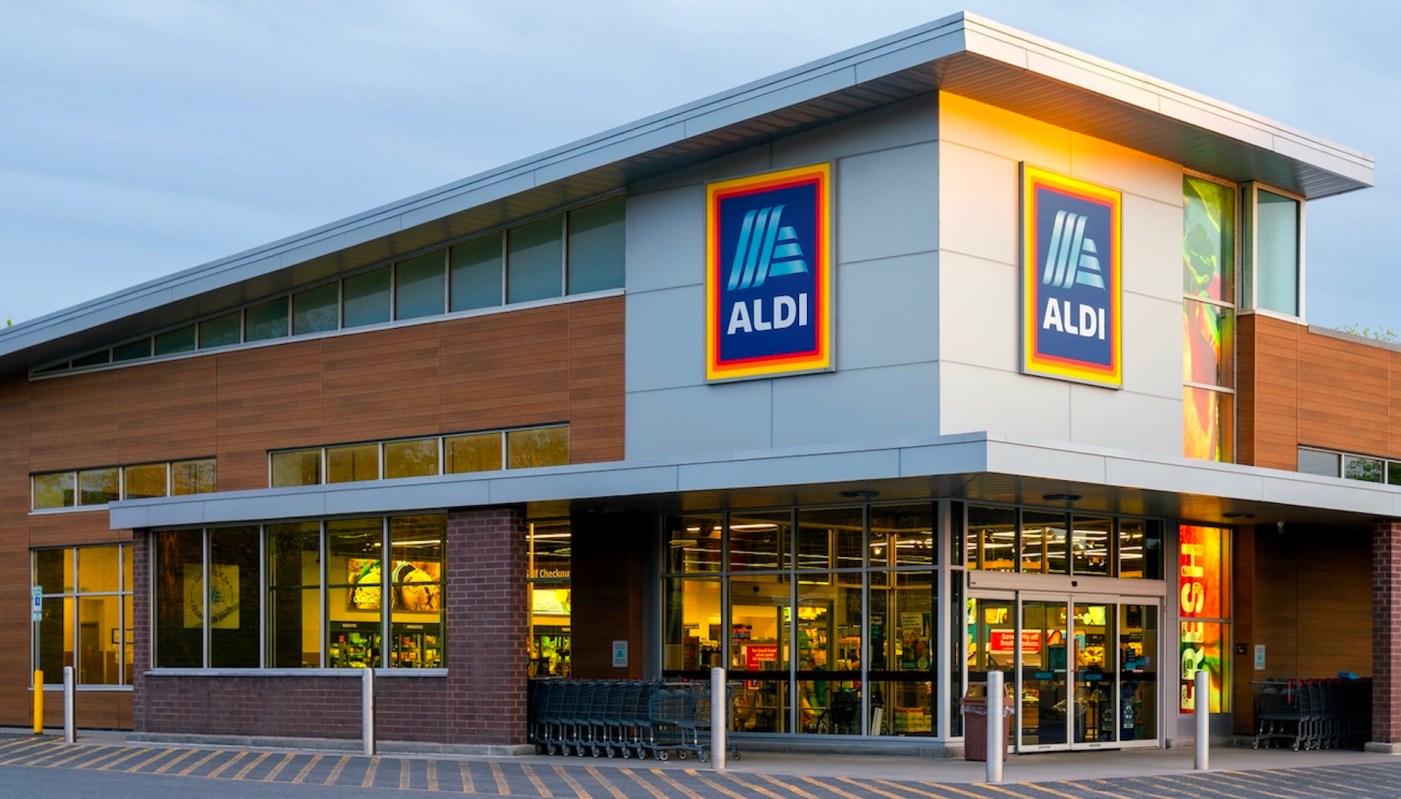 An Aldi grocery store.