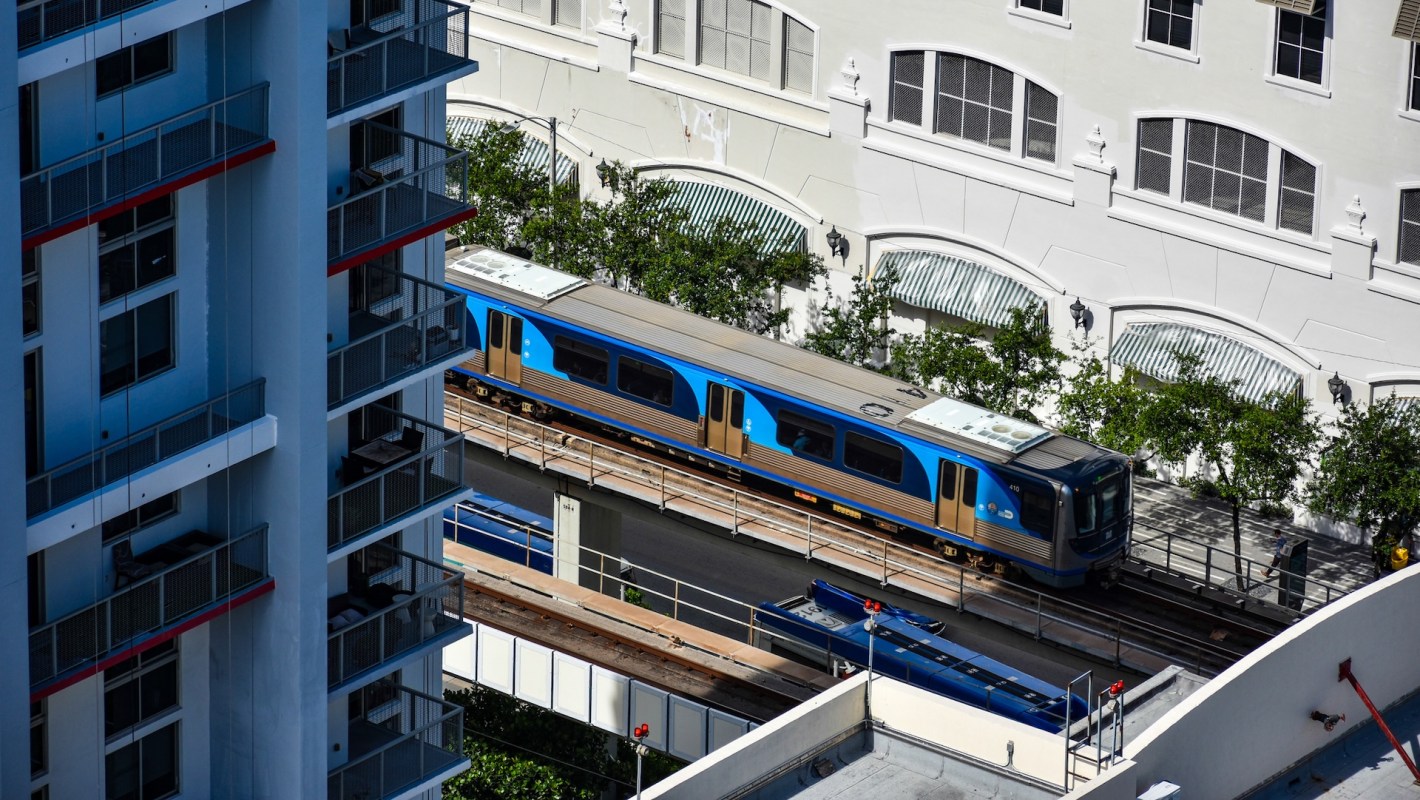 A Metrorail train.