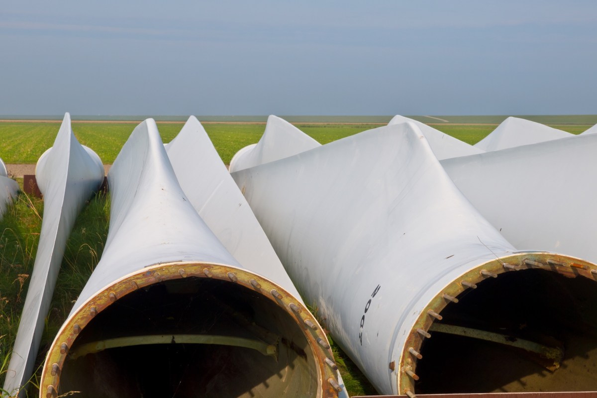 Wind turbine blades.
