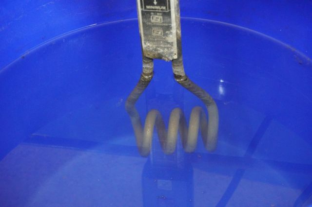 An immersion heater in water.