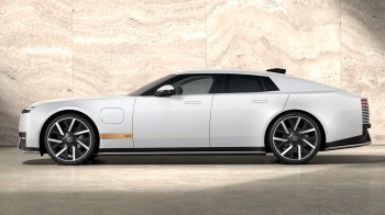 A Jaguar Type 01 electric car.