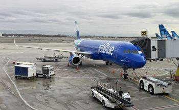 A JetBlue plane.