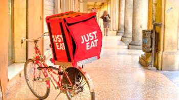 A Just Eat delivery bike.