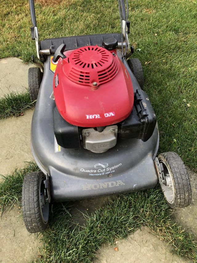 A Honda lawn mower.