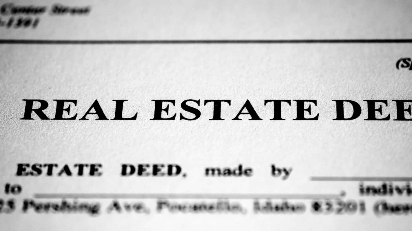 A real estate deed.